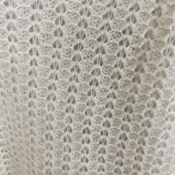 Wilfred Women's White Open Knit Pullover Sweater Size S Long Sleeve - Picture 3 of 7